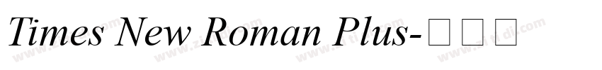 Times New Roman Plus字体转换